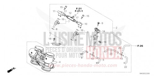 CORPS DE PAPILLON CRF1100A4M de 2021